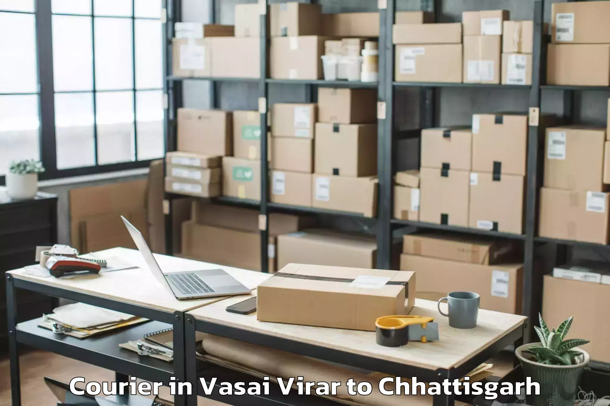 Top Vasai Virar to Jashpur Courier Available